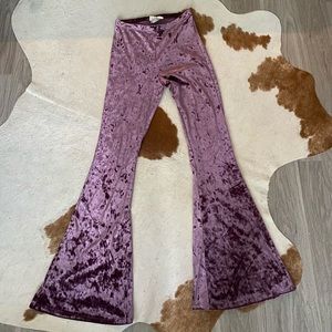 Purple Velvet Flare Pant! 💜